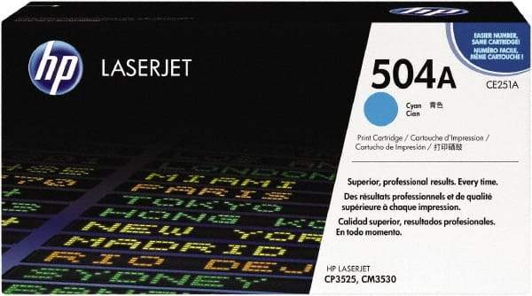 Hewlett-Packard - Cyan Toner Cartridge - Use with HP Color LaserJet CM3530 MFP, CP3525 - Apex Tool & Supply