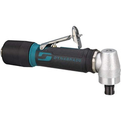 Dynabrade - 1/4" Collet, Angle Handle, Air Angle Die Grinder - 20,000 RPM, Rear Exhaust, 23 CFM, 0.4 hp, 90 psi, 1/4 NPT Inlet - Apex Tool & Supply