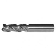 1/2x1/2x1-1/4x3 3FL Square Carbide End Mill-Round Shank-Uncoated - Apex Tool & Supply