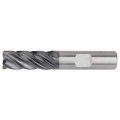 1/2x1/2x1-1/4x3 .030R 5FL Carbide End Mill-Round Shank-AlTiN - Apex Tool & Supply