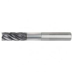 1/2x1/2x1-1/4x2-1/4x4 .030R 5FL Carbide End Mill-Weldon Shank-AlTiN - Apex Tool & Supply