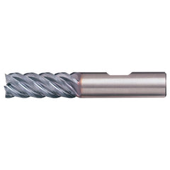 5/32″ × 3/16″ × 5/16″ × 2″ RHS / RHC Solid Carbide 5-Flute High-Performance End Mill for Steel - Bright - Exact Industrial Supply