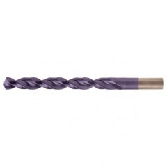 #33 RHS / RHC HSS-CO 8% (M42) 135 Degree Split Point Q-Cobalt Wide Land Parabolic Jobber Drill - TiAlN - Apex Tool & Supply