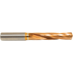 #13 Dia. × 6 mm Shank × 36 mm Flute Length × 74 mm OAL, 5xD, 135°, ZrCN, 2 Flute, Coolant Thru, Round Solid Carbide Drill - Apex Tool & Supply