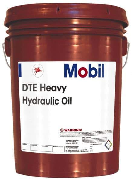 Mobil - 5 Gal Pail Mineral Circulating Oil - SAE 30, ISO 100, 95.1 cSt at 40°C & 10.9 cSt at 100°F - Apex Tool & Supply
