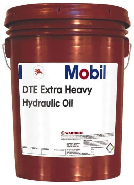 Mobil - 5 Gal Pail Mineral Circulating Oil - SAE 40, ISO 150, 146 cSt at 40°C & 14.4 cSt at 100°F - Apex Tool & Supply