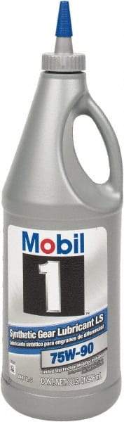 Mobil - 0.25 Gal Bottle, Synthetic Gear Oil - 120 St Viscosity at 40°C, 15.9 St Viscosity at 100°C - Apex Tool & Supply