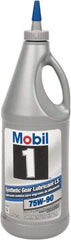 Mobil - 0.25 Gal Bottle, Synthetic Gear Oil - 120 St Viscosity at 40°C, 15.9 St Viscosity at 100°C - Apex Tool & Supply
