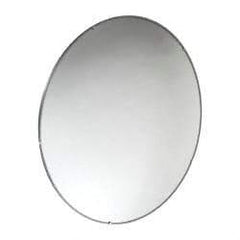 PRO-SAFE - Indoor Round Convex Safety, Traffic & Inspection Mirrors - Acrylic Lens, Laminated Hardboard Backing, 26" Diam x 2-1/2" High, 28' Max Covered Distance - Apex Tool & Supply