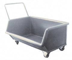 Bayhead Products - 1,000 Lb Load Capacity, 9.3 Cu Ft, Polyethylene Chip Truck - 27" Wide x 46" Long x 23-1/2" High - Apex Tool & Supply