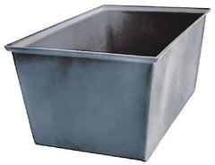 Bayhead Products - Gray Polyethylene Tote Container - Nesting, 23" Long x 15" Wide x 12" High - Apex Tool & Supply