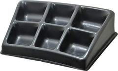 Bayhead Products - 12-1/2" Wide x 3" High x 8-1/2" Deep, Small Parts Assembly Tray - Plastic Frame, 6 Compartments, 3" Wide x 2-1/2" Deep Bin - Apex Tool & Supply
