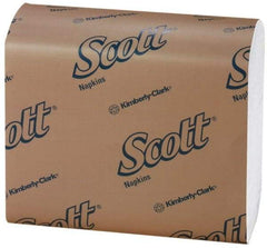 Scott - 10,000 Piece, 7" Long x 13-1/2" Wide, Tall Folded Dispenser Snack Paper Napkins - 1 Ply, White - Apex Tool & Supply