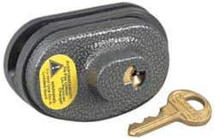 Master Lock - 2" Shackle Clearance, Keyed Different Padlock - 9/32" Shackle Diam, Steel & Zinc Body - Apex Tool & Supply