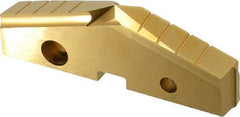 Allied Machine and Engineering - 3-1/2" Diam x 7/16" Thick, Seat Code 6, 144° Included Angle Spade Drill Insert - TiN Coated, High Speed Steel, Series GEN2 T-A - Apex Tool & Supply