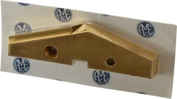 Allied Machine and Engineering - 4-1/4" Diam x 7/16" Thick, Seat Code 8, 144° Included Angle Spade Drill Insert - TiN Coated, High Speed Steel, Series GEN2 T-A - Apex Tool & Supply