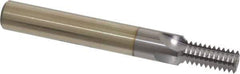 Scientific Cutting Tools - 1/2-13 Thread, 1/2" Shank Diam, TiCN Coating, Powdered Metal Straight Flute Thread Mill - 4 Flutes, 4" OAL, 1/2" Min Noml Diameter - Apex Tool & Supply