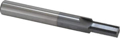 Scientific Cutting Tools - 1/2-24 Thread, 1/2" Shank Diam, TiCN Coating, Powdered Metal Straight Flute Thread Mill - 4 Flutes, 4" OAL, 1/2" Min Noml Diameter - Apex Tool & Supply