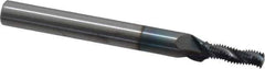 Scientific Cutting Tools - 1/4-36 UNS, 0.17" Cutting Diam, 3 Flute, Solid Carbide Helical Flute Thread Mill - Internal/External Thread, 0.511" LOC, 2-1/2" OAL, 1/4" Shank Diam - Apex Tool & Supply