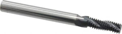 Scientific Cutting Tools - 5/16-24 UNF, 0.235" Cutting Diam, 3 Flute, Solid Carbide Helical Flute Thread Mill - Internal/External Thread, 0.684" LOC, 2-1/2" OAL, 1/4" Shank Diam - Apex Tool & Supply