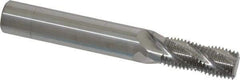 Scientific Cutting Tools - 9/16-18 UNF, 0.45" Cutting Diam, 4 Flute, Solid Carbide Helical Flute Thread Mill - Internal/External Thread, 1.078" LOC, 3-1/2" OAL, 1/2" Shank Diam - Apex Tool & Supply