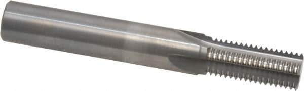 Scientific Cutting Tools - M14x1.50 Thread, 1/2" Shank Diam, Bright Coating, Solid Carbide Straight Flute Thread Mill - 4 Flutes, 3-1/2" OAL, M14 Min Noml Diamter - Apex Tool & Supply