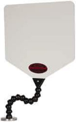 Cedarberg - Polycarbonate Flat Base & Shield - 9" Wide x 9" Long x 1/8" Thick, 12" Arm Reach, Magnetic Base, For General Purpose Use - Apex Tool & Supply