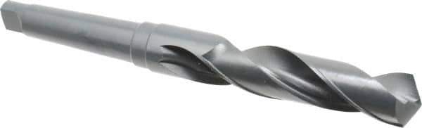 General Chipbreaker - 1-1/2", 4MT 118° Point High Speed Steel Taper Shank Drill Bit - Oxide Finish, 7-7/8" Flute Length, 13-3/4" OAL, Chipbreaker Flute - Apex Tool & Supply
