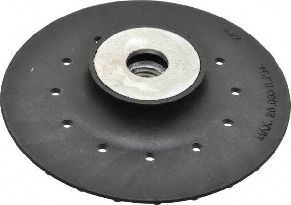 Value Collection - 4-1/2" Diam Locking Nut Disc Backing Pad - Hard Density, 20,000 RPM - Apex Tool & Supply