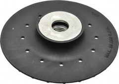Value Collection - 4-1/2" Diam Locking Nut Disc Backing Pad - Hard Density, 20,000 RPM - Apex Tool & Supply