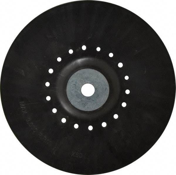 Value Collection - 9" Diam Locking Nut Disc Backing Pad - Hard Density, 9,000 RPM - Apex Tool & Supply