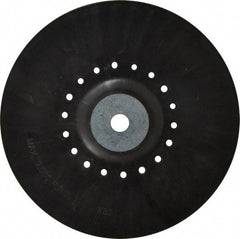 Value Collection - 9" Diam Locking Nut Disc Backing Pad - Hard Density, 9,000 RPM - Apex Tool & Supply