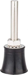 Value Collection - 1" Diam Quick-Change Type R Disc Backing Pad - 1/4" Shank Diam, Medium Density, 30,000 RPM - Apex Tool & Supply