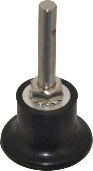 Value Collection - 1-1/2" Diam Quick-Change Type R Disc Backing Pad - 1/4" Shank Diam, Medium Density, 30,000 RPM - Apex Tool & Supply