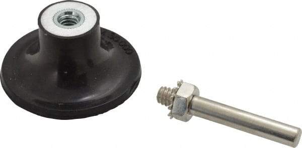 Value Collection - 2" Diam Quick-Change Type S Disc Backing Pad - 1/4" Shank Diam, Medium Density, 30,000 RPM - Apex Tool & Supply