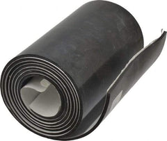 Made in USA - 60" Long, 6" Wide, 1/8" Thick, Buna-N Rubber Foam Sheet - 50 to 60 Durometer, Black, -20 to 180°F, 2,500 psi Tensile Strength, Adhesive Backing, Stock Length - Apex Tool & Supply