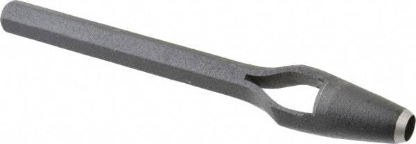 Value Collection - 1/4" Arch Punch - 4-1/2" OAL, Steel - Apex Tool & Supply