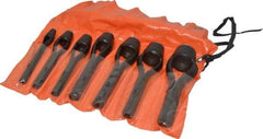 Value Collection - 7 Piece, 1/4 to 1", Arch Punch Set - Comes in Vinyl Roll - Apex Tool & Supply