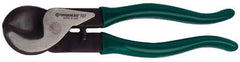 Greenlee - 9-1/4" OAL, 1 AWG Capacity, Cable Cutter - Plastic Coated Handle - Apex Tool & Supply