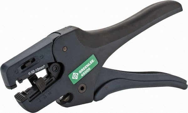 Greenlee - 24 to 12 AWG Capacity Adjusting Wire Stripper - Apex Tool & Supply