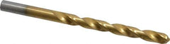 Chicago-Latrobe - Letter I 135° Cobalt Jobber Drill - TiN Finish, Right Hand Cut, Spiral Flute, Straight Shank, 4-1/8" OAL, Split Point - Apex Tool & Supply