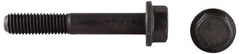 Value Collection - 1/2-13 UNC, 1" Length Under Head, Hex Drive Flange Bolt - 1" Thread Length, Grade 8 Alloy Steel, Smooth Flange, Phosphate & Oil Finish - Apex Tool & Supply
