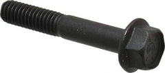 Value Collection - 5/16-18 UNC, 2" Length Under Head, Hex Drive Flange Bolt - 7/8" Thread Length, Grade 8 Alloy Steel, Smooth Flange, Phosphate & Oil Finish - Apex Tool & Supply
