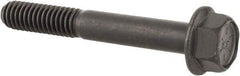 Value Collection - 5/16-18 UNC, 2-1/4" Length Under Head, Hex Drive Flange Bolt - 7/8" Thread Length, Grade 8 Alloy Steel, Smooth Flange, Phosphate & Oil Finish - Apex Tool & Supply
