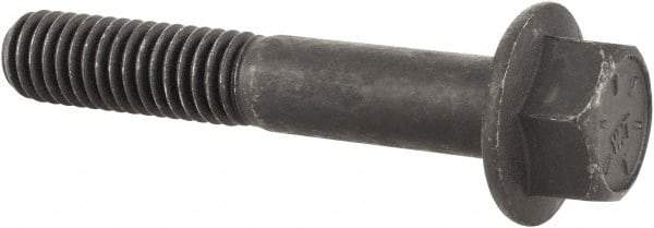 Value Collection - 3/8-16 UNC, 2-1/4" Length Under Head, Hex Drive Flange Bolt - 1" Thread Length, Grade 8 Alloy Steel, Smooth Flange, Phosphate & Oil Finish - Apex Tool & Supply