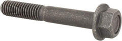 Value Collection - 3/8-16 UNC, 2-1/2" Length Under Head, Hex Drive Flange Bolt - 1" Thread Length, Grade 8 Alloy Steel, Smooth Flange, Phosphate & Oil Finish - Apex Tool & Supply