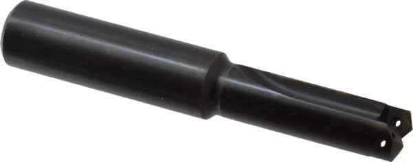 Allied Machine and Engineering - Series 0.5, 39/64 to 11/16" Diam, 3/4" Diam Straight Shank, Straight Flute Spade Drill - 1-3/8" Max Depth, 2-19/64" Body Length, 4-9/16" OAL, Short Length, Through Coolant - Apex Tool & Supply