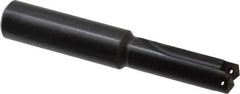 Allied Machine and Engineering - Series 0.5, 39/64 to 11/16" Diam, 3/4" Diam Straight Shank, Straight Flute Spade Drill - 1-3/8" Max Depth, 2-19/64" Body Length, 4-9/16" OAL, Short Length, Through Coolant - Apex Tool & Supply