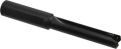 Allied Machine and Engineering - Series 0.5, 39/64 to 11/16" Diam, 3/4" Diam Straight Shank, Straight Flute Spade Drill - 2-1/2" Max Depth, 3-27/64" Body Length, 5-11/16" OAL, Standard Length, Through Coolant - Apex Tool & Supply