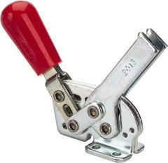 De-Sta-Co - 295 Lb Holding Capacity, Horizontal Handle, Manual Hold Down Toggle Clamp - 58° Handle Movement, 71° Bar Opening, U-Bar, Flanged Base, Electro-Plated Zinc, Carbon Steel - Apex Tool & Supply